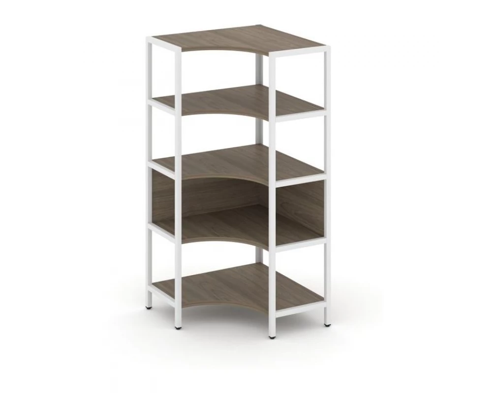 Односекционный угловой стеллаж четырехярусный 810х810х1613 Shelf System