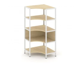 Односекционный угловой стеллаж четырехярусный 810х810х1613 Shelf System images