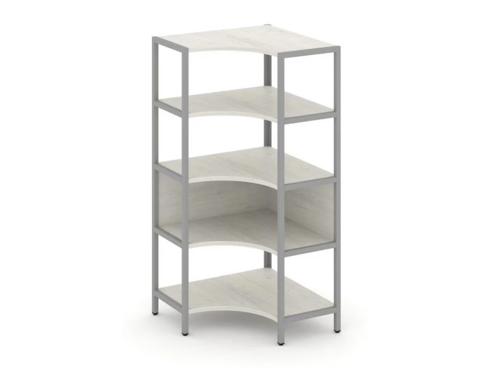 Односекционный угловой стеллаж четырехярусный 810х810х1613 Shelf System