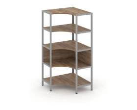 Односекционный угловой стеллаж четырехярусный 810х810х1613 Shelf System images