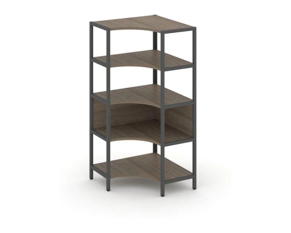 Односекционный угловой стеллаж четырехярусный 810х810х1613 Shelf System