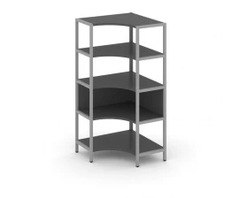 Односекционный угловой стеллаж четырехярусный 810х810х1613 Shelf System images