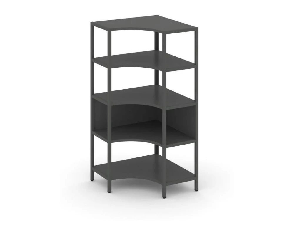 Односекционный угловой стеллаж четырехярусный 810х810х1613 Shelf System