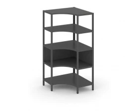 Односекционный угловой стеллаж четырехярусный 810х810х1613 Shelf System images