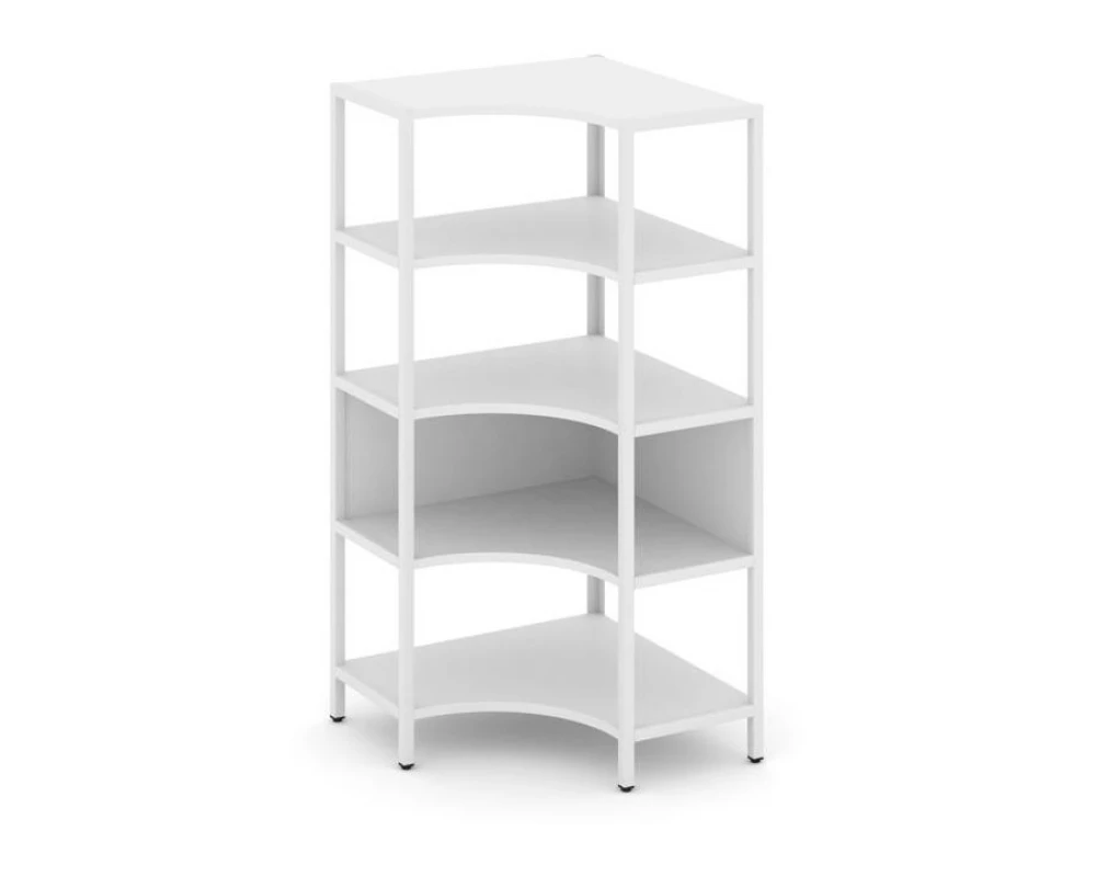 Односекционный угловой стеллаж четырехярусный 810х810х1613 Shelf System