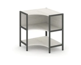 Односекционный угловой стеллаж двухярусный 810х810х879 Шелф Систем / Shelf System images