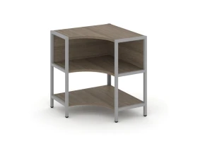 Односекционный угловой стеллаж двухярусный 810х810х879 Шелф Систем / Shelf System images