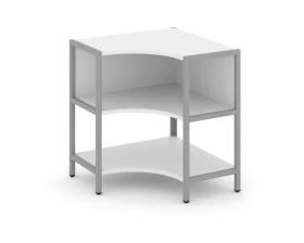 Односекционный угловой стеллаж двухярусный 810х810х879 Шелф Систем / Shelf System images