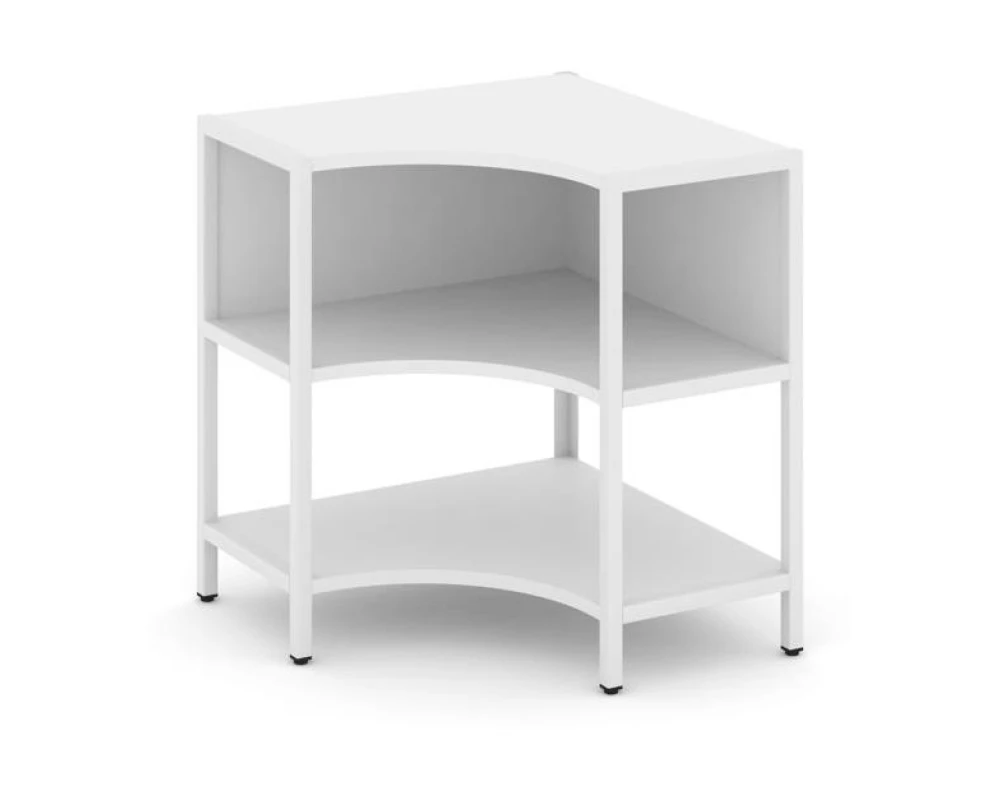 Односекционный угловой стеллаж двухярусный 810х810х879 Шелф Систем / Shelf System