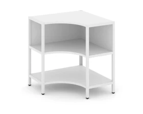 Односекционный угловой стеллаж двухярусный 810х810х879 Шелф Систем / Shelf System images