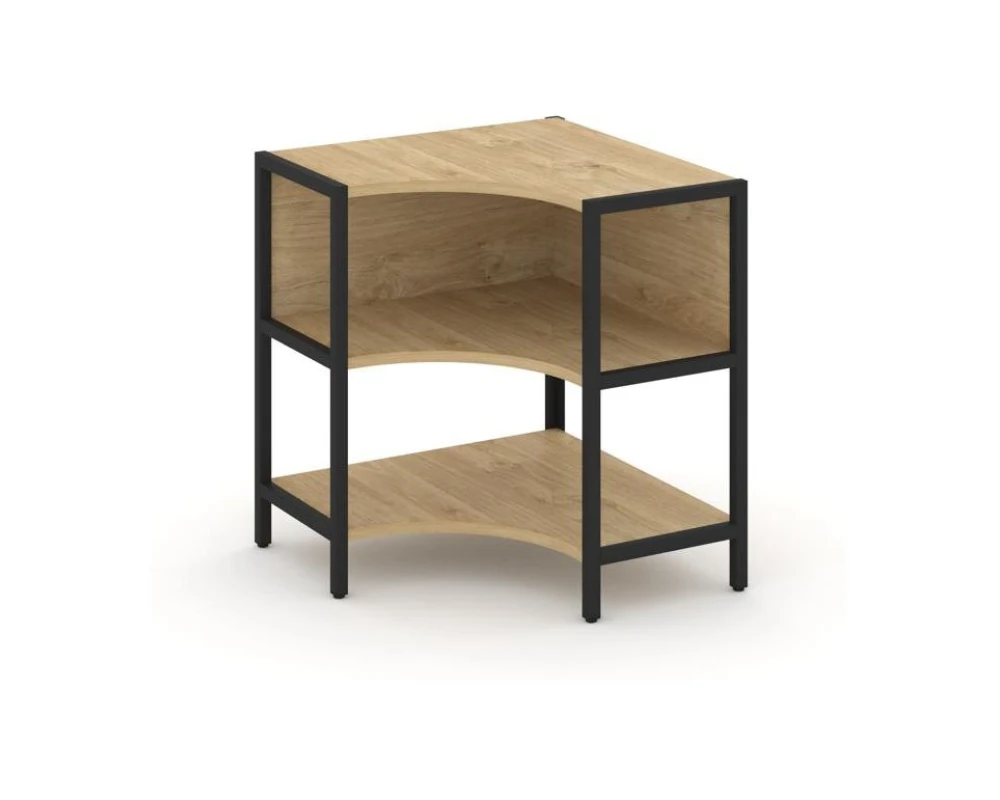 Односекционный угловой стеллаж двухярусный 810х810х879 Шелф Систем / Shelf System