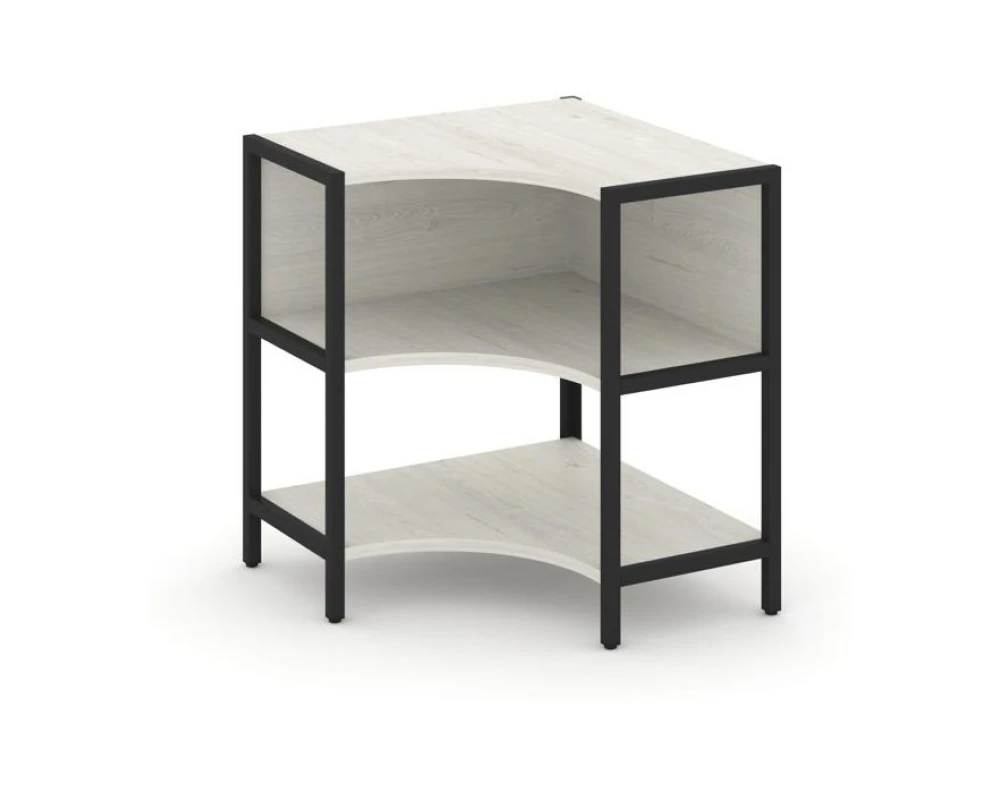 Односекционный угловой стеллаж двухярусный 810х810х879 Шелф Систем / Shelf System