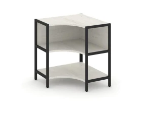 Односекционный угловой стеллаж двухярусный 810х810х879 Шелф Систем / Shelf System images