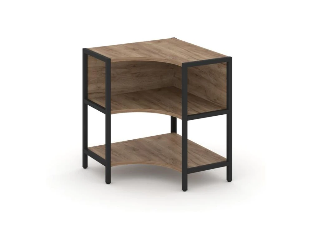 Односекционный угловой стеллаж двухярусный 810х810х879 Шелф Систем / Shelf System