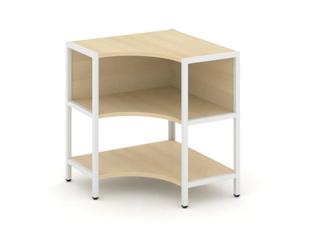 Односекционный угловой стеллаж двухярусный 810х810х879 Шелф Систем / Shelf System