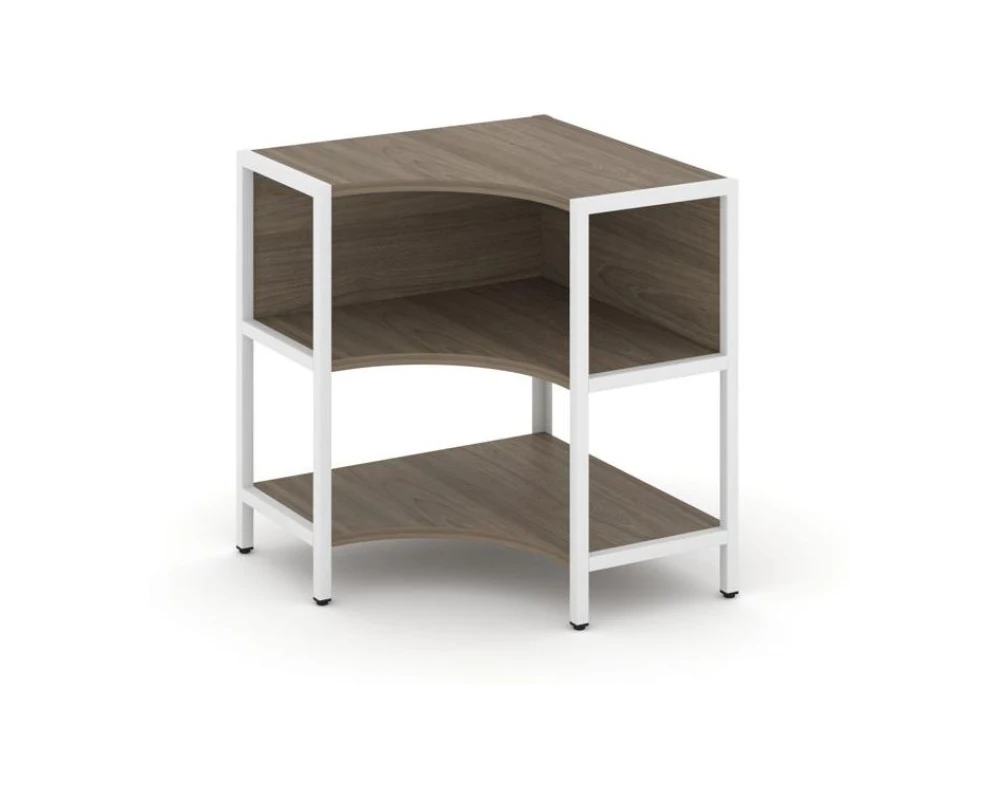 Односекционный угловой стеллаж двухярусный 810х810х879 Шелф Систем / Shelf System