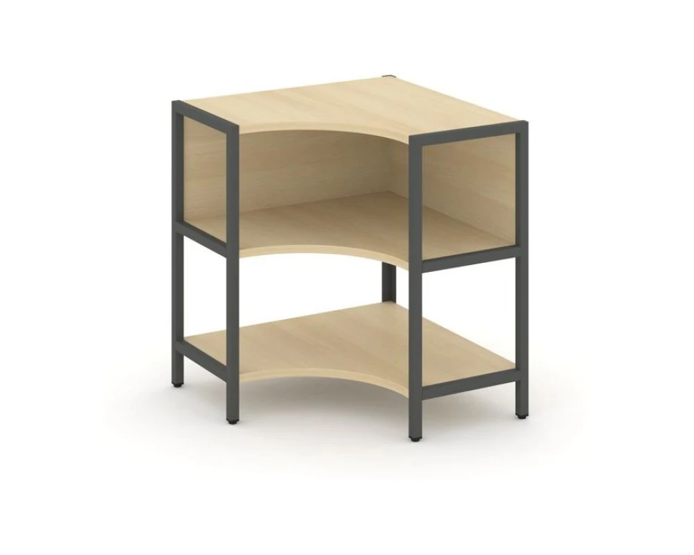 Односекционный угловой стеллаж двухярусный 810х810х879 Шелф Систем / Shelf System