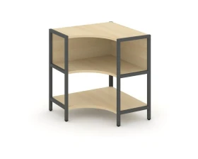 Односекционный угловой стеллаж двухярусный 810х810х879 Шелф Систем / Shelf System images