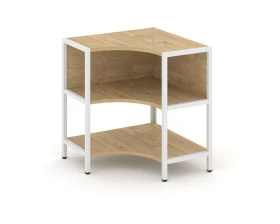 Односекционный угловой стеллаж двухярусный 810х810х879 Шелф Систем / Shelf System images