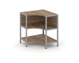 Односекционный угловой стеллаж двухярусный 810х810х879 Шелф Систем / Shelf System images