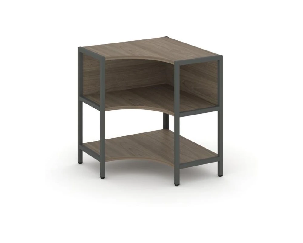 Односекционный угловой стеллаж двухярусный 810х810х879 Шелф Систем / Shelf System