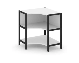 Односекционный угловой стеллаж двухярусный 810х810х879 Шелф Систем / Shelf System images