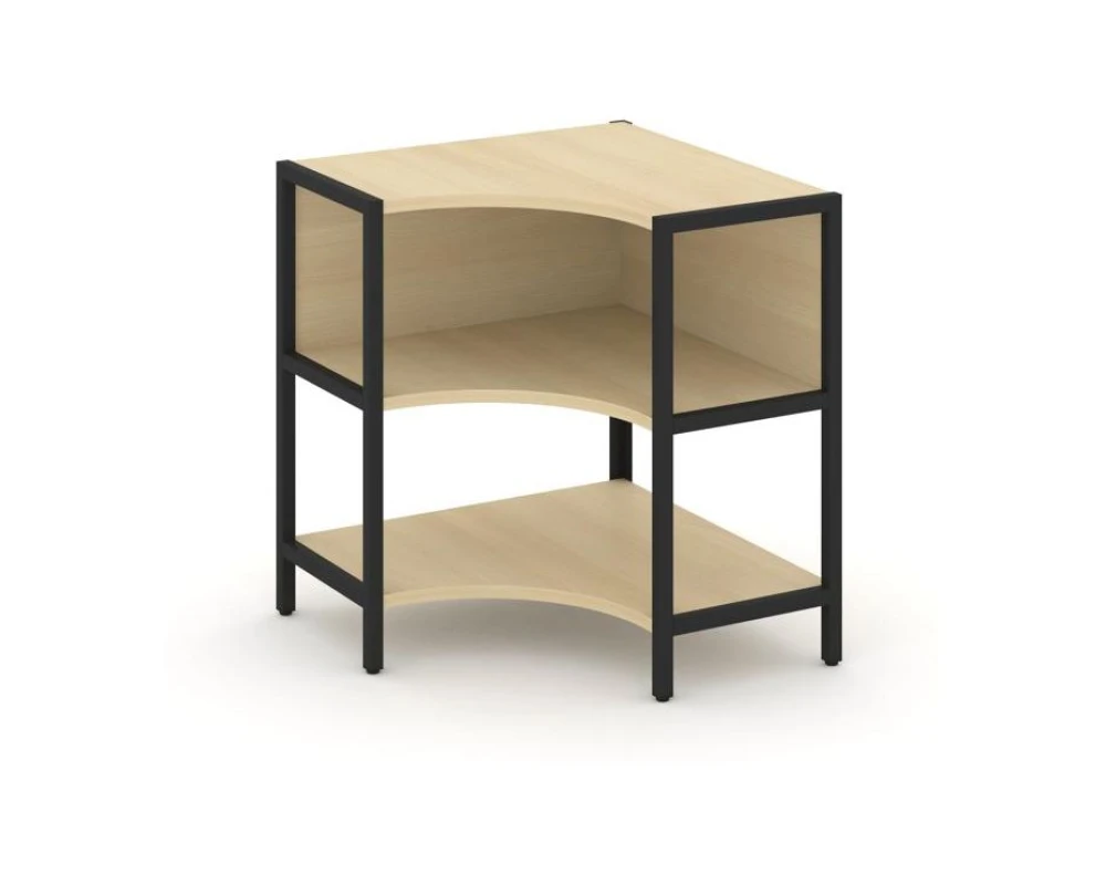 Односекционный угловой стеллаж двухярусный 810х810х879 Шелф Систем / Shelf System