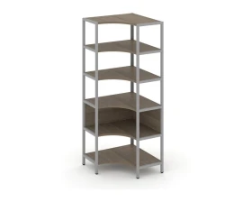 Односекционный угловой стеллаж пятиярусный 810х810х1980 Шелф Систем / Shelf System images