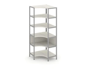 Односекционный угловой стеллаж пятиярусный 810х810х1980 Шелф Систем / Shelf System images