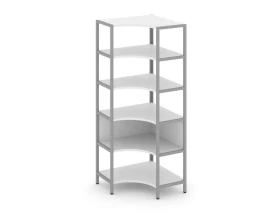 Односекционный угловой стеллаж пятиярусный 810х810х1980 Шелф Систем / Shelf System images