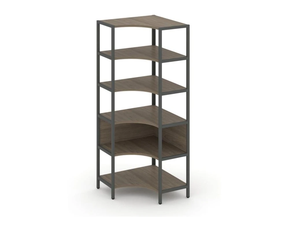 Односекционный угловой стеллаж пятиярусный 810х810х1980 Шелф Систем / Shelf System