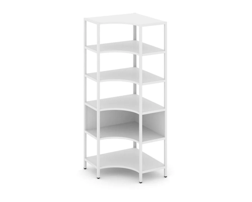Односекционный угловой стеллаж пятиярусный 810х810х1980 Шелф Систем / Shelf System