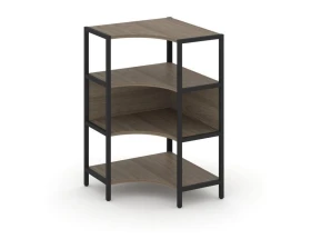 Односекционный угловой стеллаж трехярусный 810х810х1246 Шелф Систем / Shelf System images