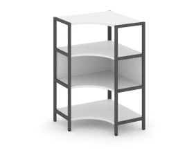 Односекционный угловой стеллаж трехярусный 810х810х1246 Шелф Систем / Shelf System images