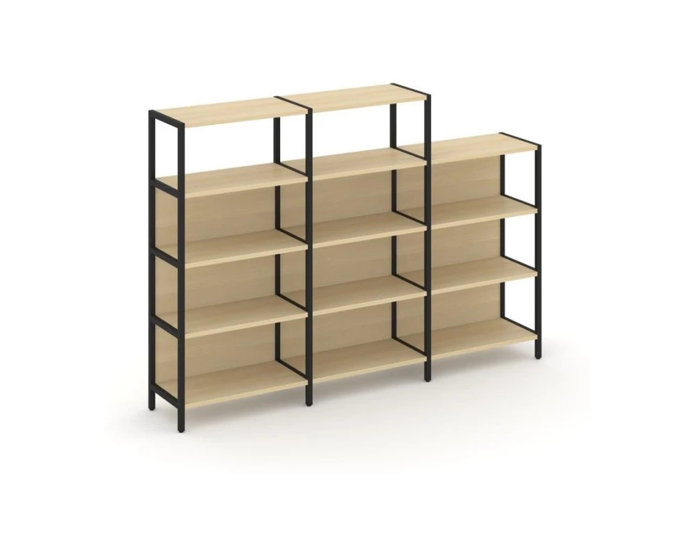 Трехсекционный стеллаж четырех/трехярусный 2370х400х879 Shelf System
