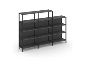 Трехсекционный стеллаж четырех/трехярусный 2370х400х879 Shelf System images