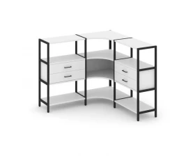 Трехсекционный угловой стеллаж трехярусный с ящиками 1590х1590х1246 Shelf System images