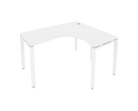 Стол офисный угловой правый на П-образном м/к 140x120x75 Metal System images