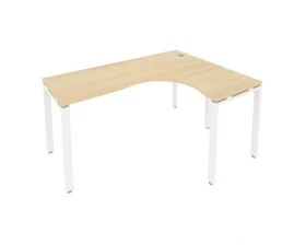 Стол криволинейный правый на П-образном м/к 160x120x75 Metal System images