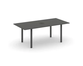 Стол переговорный на П-образном каркасе с лючком 1980x980x750 Style Project Direct images