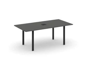 Стол переговорный на П-образном каркасе с лючком 1980x980x750 Style Project Direct images