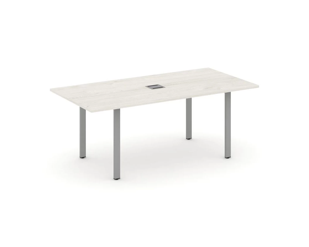 Стол переговорный на П-образном каркасе с лючком 1980x980x750 Style Project Direct