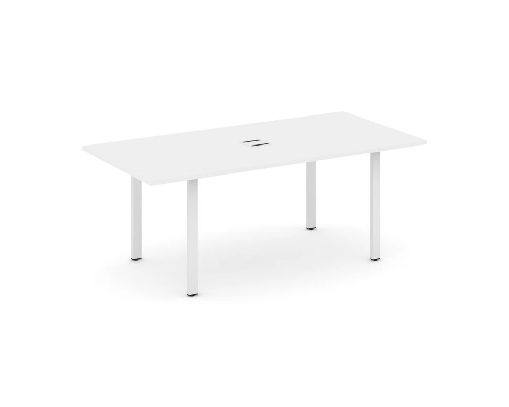 Стол переговорный на П-образном каркасе с лючком 1980x980x750 Style Project Direct