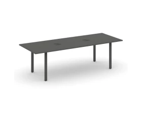 Стол переговорный на П-образном каркасе с лючком 2580x980x750 Style Project Direct images