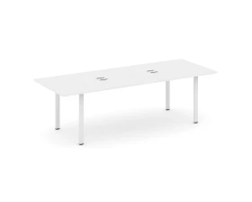 Стол переговорный на П-образном каркасе с лючком 2580x980x750 Style Project Direct images