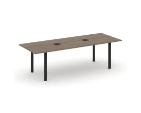 Стол переговорный на П-образном каркасе с лючком 2580x980x750 Style Project Direct images