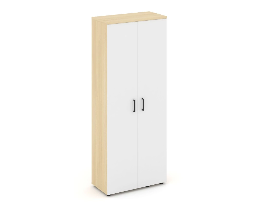 Гардероб широкий неглуб. с выдвижной штангой и полками 796x400x1982 зад. стенка HDF Style Project