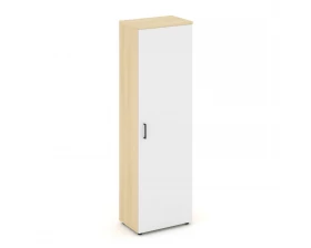 Гардероб узкий неглуб. с полкой и выдвижной штангой 600x400x1982 зад. стенка HDF Style Project images