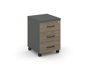 Тумба мобильная 3 ящ. Стандартные колеса 416x460x611 Стайл Проджект / Style Project images