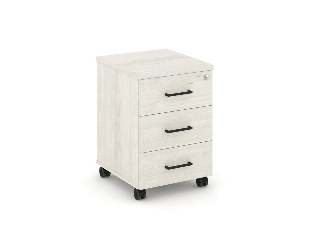 Тумба мобильная 3 ящ. Стандартные колеса 416x460x611 Стайл Проджект / Style Project
